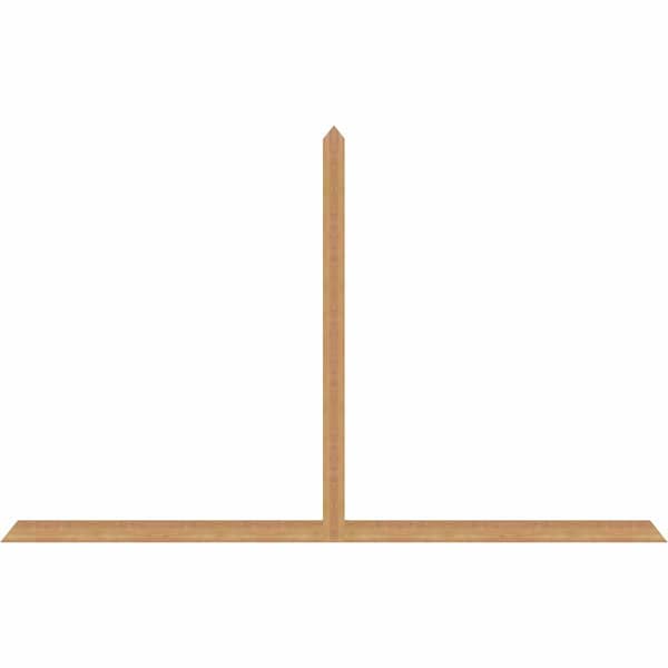 Ekena Millwork Portland Timber Gable Bracket, Western Red Cedar, 108"W x 68"H x 1 1/2"D x 3 1/2"F, 15/12 Pitch GBW108X68X0204POR00SWR - main